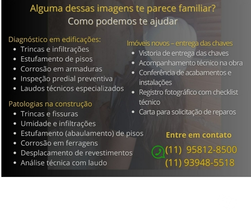 Outros serviços Jundiai SP - Fotos para Vistoria de Imóvel Novo | Laudos Técnicos