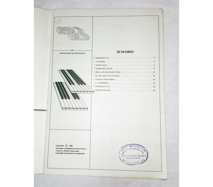 DVDs a Venda Porto Alegre RS Porto Alegre Sul - Fotos para Partituras para órgão.- Cód. 114 -