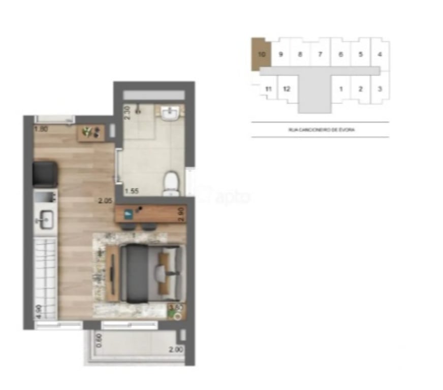 Apartamentos a venda Sao Paulo SP Santo Amaro - Fotos para HA588-Studio novo 22 m2 à 400m do metrô Brooklin