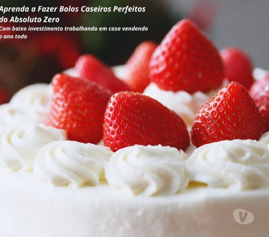 Capacitação profissional Rio Grande RS - images_alt_text Curso Bolo Caseiro Perfeito em vídeo aulas mais Certificado
