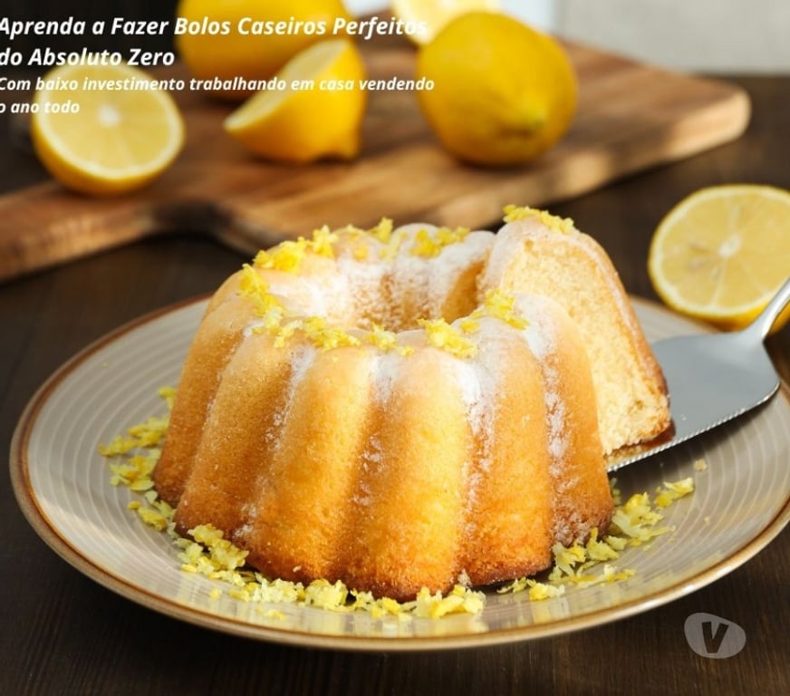Capacitação profissional Rio Grande RS - images_alt_text Curso Bolo Caseiro Perfeito em vídeo aulas mais Certificado