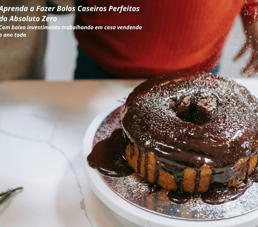 Capacitação profissional Rio Grande RS - images_alt_text Curso Bolo Caseiro Perfeito em vídeo aulas mais Certificado