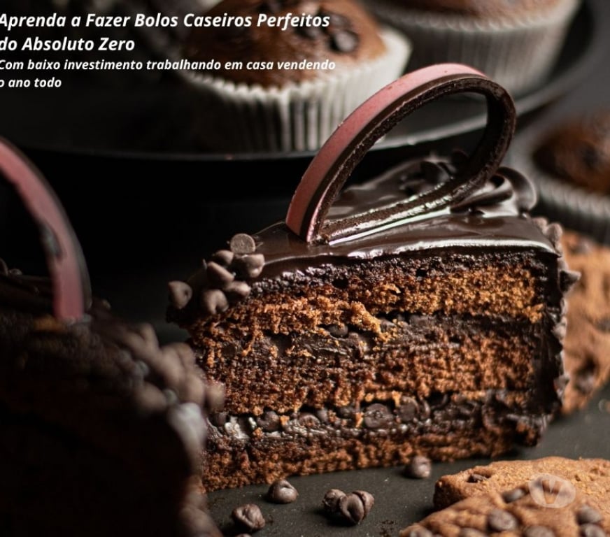 Capacitação profissional Rio Grande RS - images_alt_text Curso Bolo Caseiro Perfeito em vídeo aulas mais Certificado