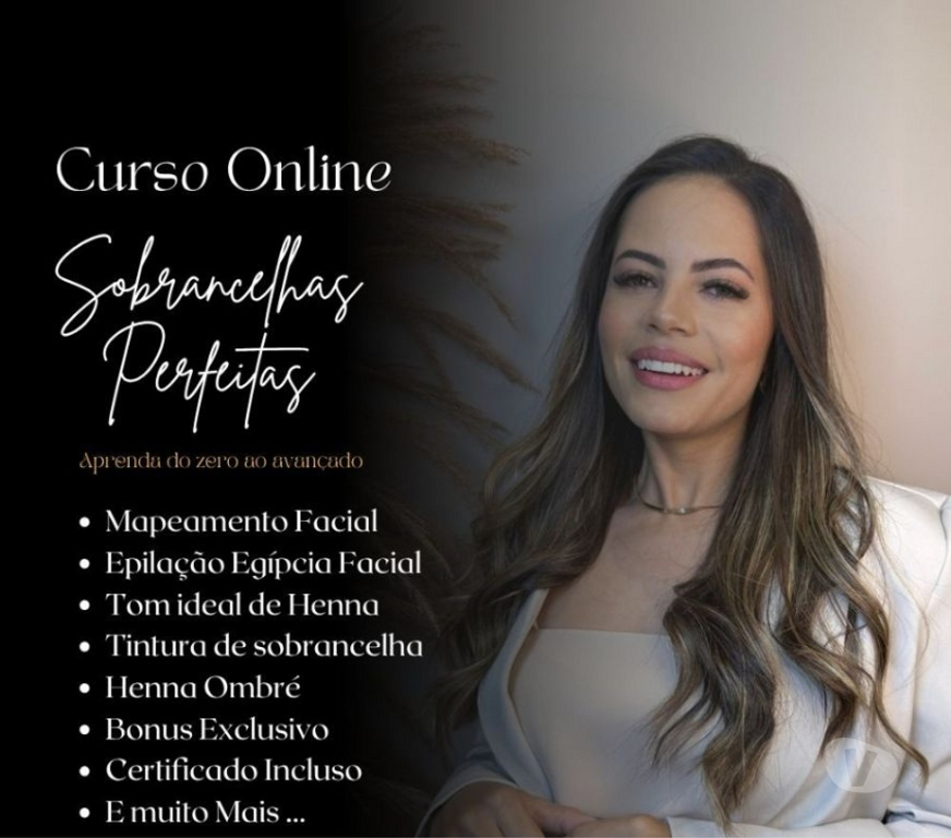 Capacitação profissional Passo Fundo RS - Fotos para Curso Sobrancelhas Perfeitas em video aulas e certificado