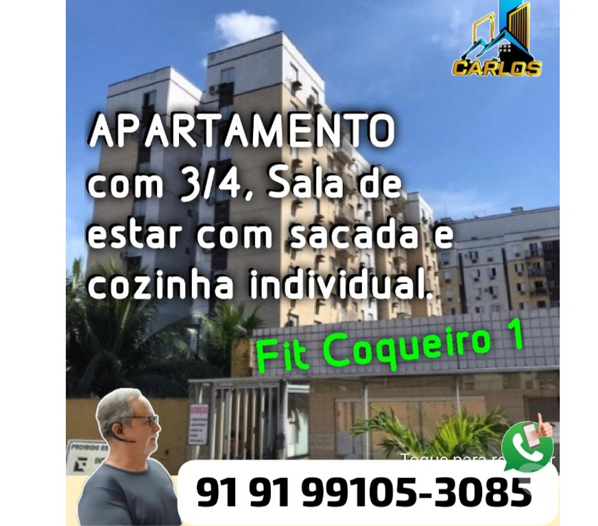 Apartamentos a venda Ananindeua PA - Fotos para Apartamento 3 4, sendo 1 suíte no Fit Coqueiro 1