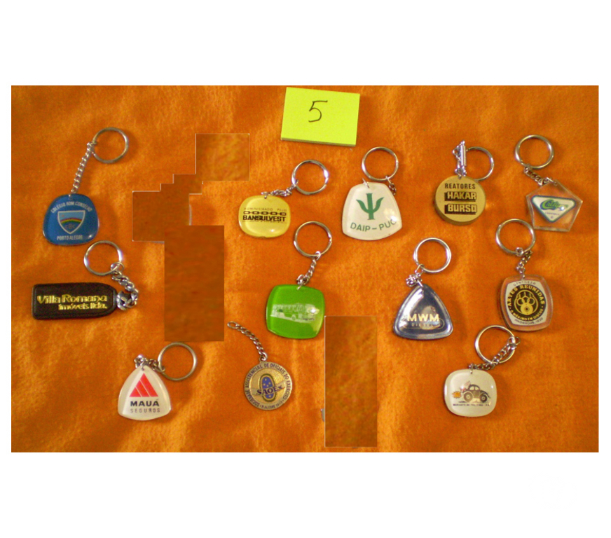 Colecionadores Porto Alegre RS Porto Alegre Sul - Fotos para Coleção de chaveiros antigos lote 1.- Cód. 155.1 -