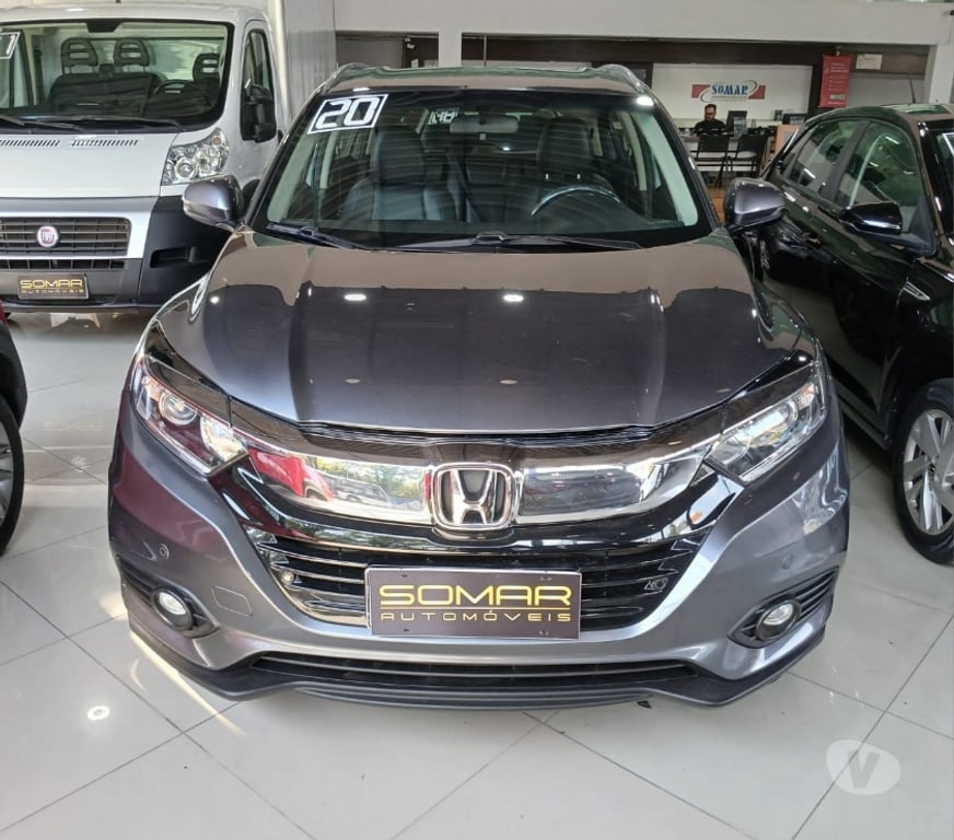 Seminovos Sao Paulo SP Outros Bairros Sao Paulo SP - Fotos para HR-V 1.8 16v flex exl cinza 4p aut. banco couro cinza 2020