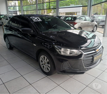 Onix Plus 1.0 Turbo Aut completo airbag abs preta 2020