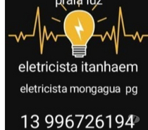 Eletricista 24 horas itanhaem 13 996726194