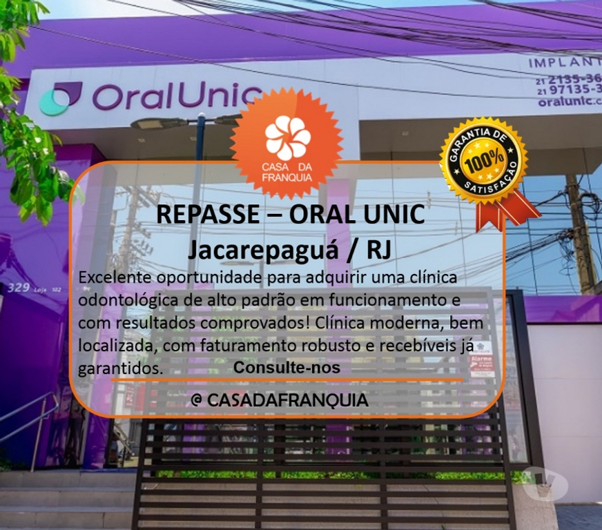 Comprar Loja Rio de Janeiro RJ Jacarepaguá - Fotos para REPASSE DE FRANQUIA | CLÍNICA ORAL UNIC – JACAREPAGUÁ RJ