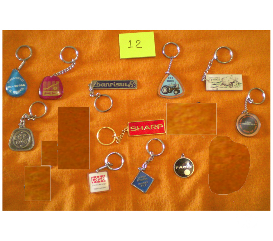 Colecionadores Porto Alegre RS Porto Alegre Sul - images_alt_text Coleção de chaveiros antigos lote 3.- Cód. 115.3 -