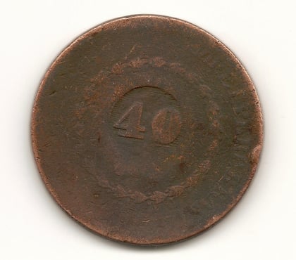 Colecionadores Porto Alegre Sul Porto Alegre RS - Fotos para Moeda antiga do Brasil de 40 réis de 1832.- Cód. 159 -