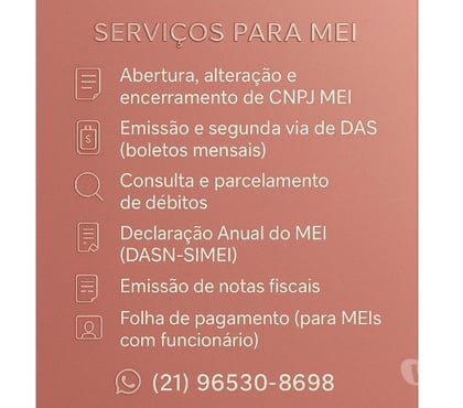 Outros serviços - Fotos para Serviços para (MEI) Microempreendedor Individual