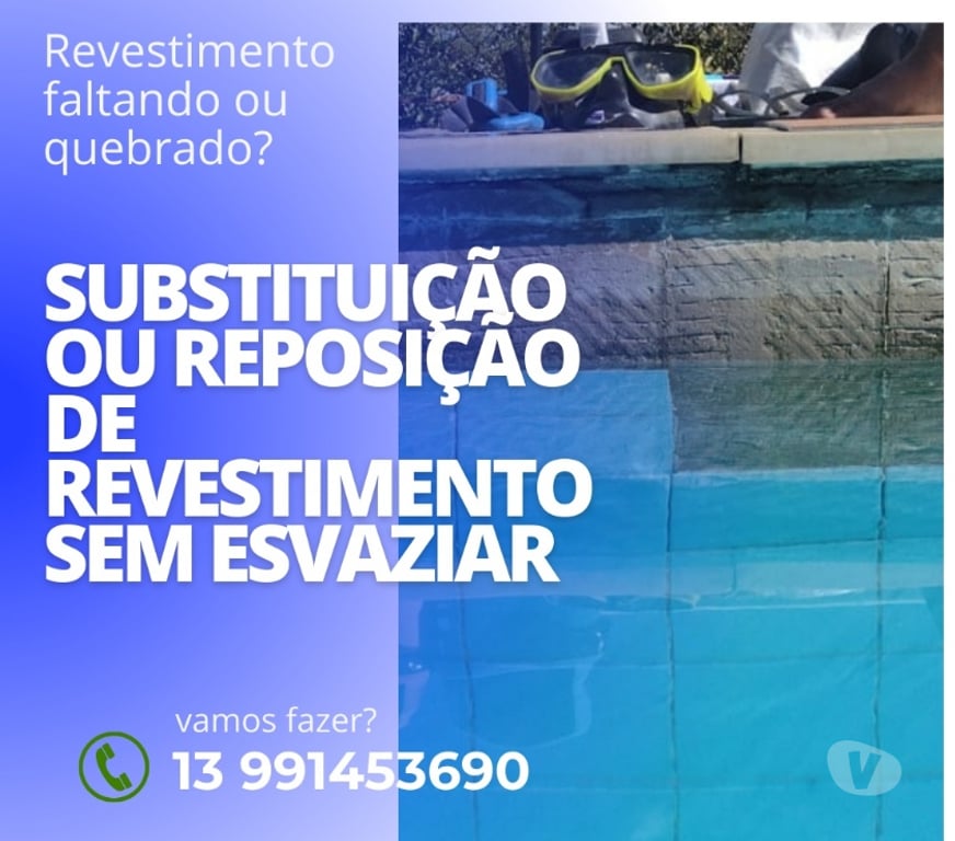 Outros serviços Praia Grande SP - Fotos para Caça vazamento ,reparos e reformas em piscina