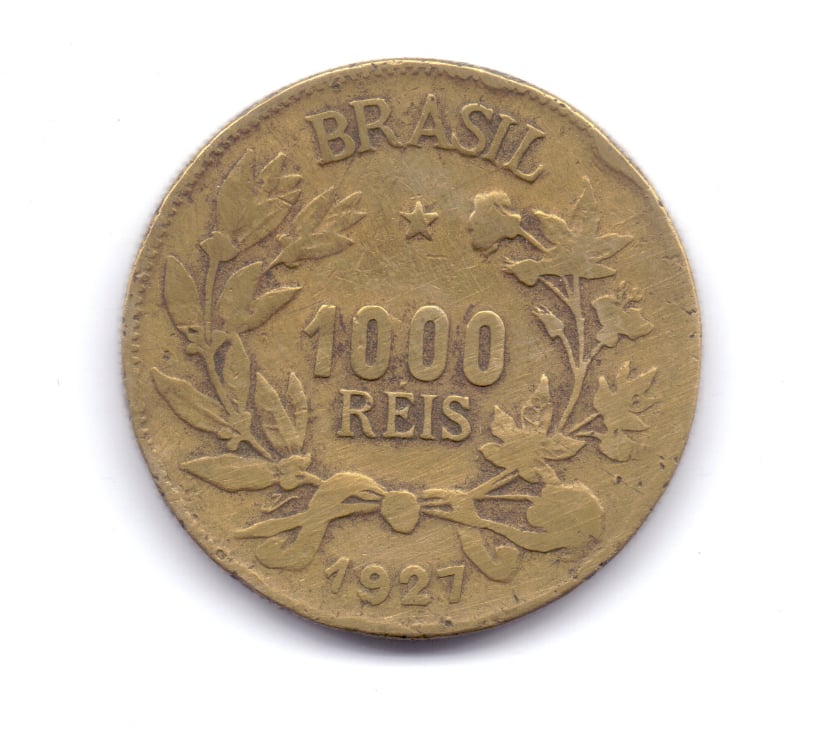 Colecionadores Porto Alegre Sul Porto Alegre RS - Fotos para Duas moedas antigas do Brasil.- Cód. 228 -