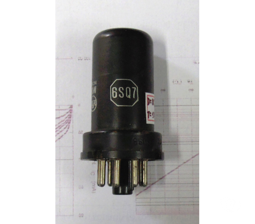 Colecionadores Porto Alegre RS Porto Alegre Sul - Fotos para Coleção-Válvula eletrônica antiga tipo 6SQ7.-Cód.254-