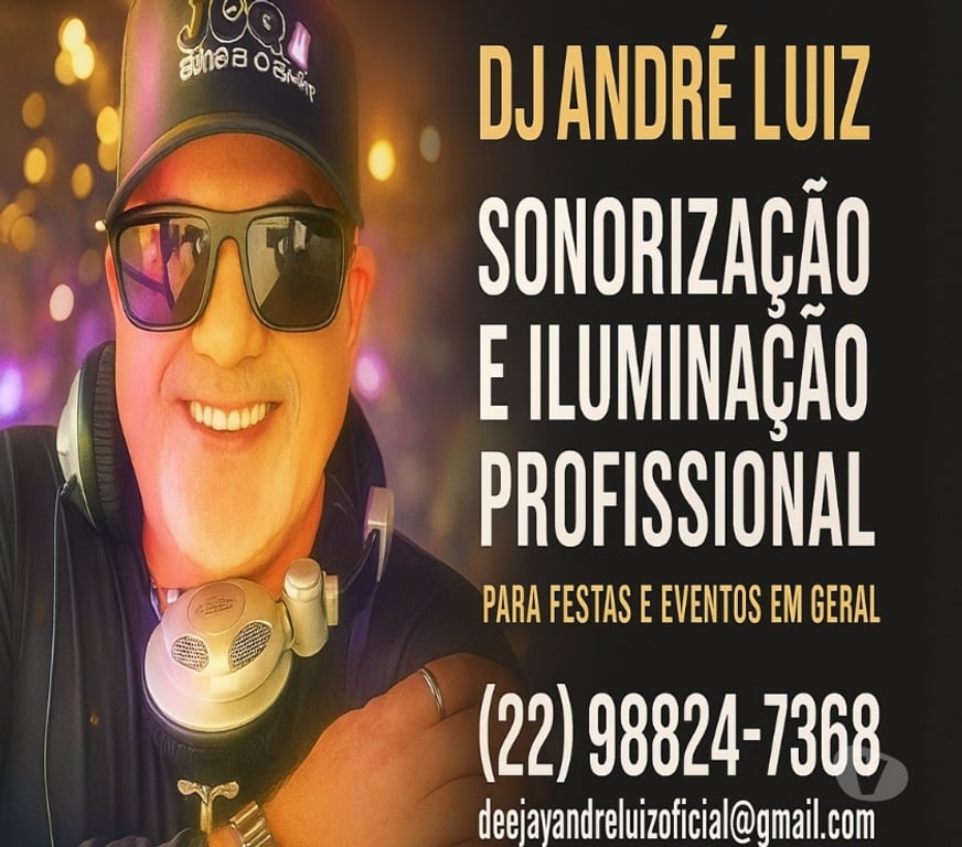 Serviços para eventos Iguaba Grande RJ - Fotos para DJ ANDRÉ LUIZ - SONORIZAÇÃO E ILUMINAÇÃO PARA FESTAS