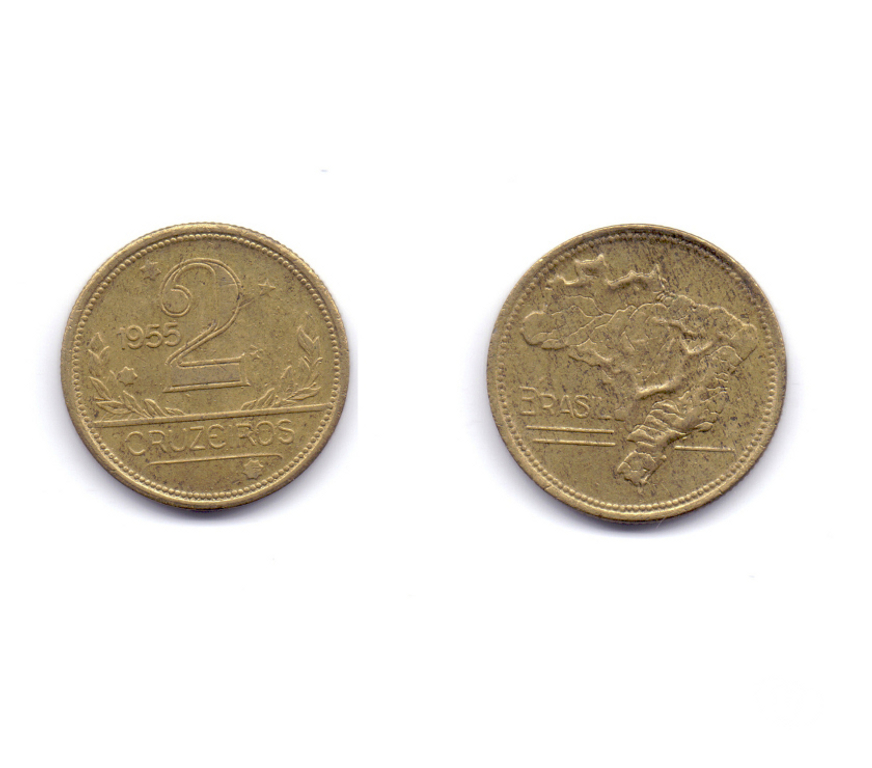 Colecionadores Porto Alegre RS Porto Alegre Sul - Fotos para Moedas antigas Brasileiras de 1955 lote nº 1.Cód.271-