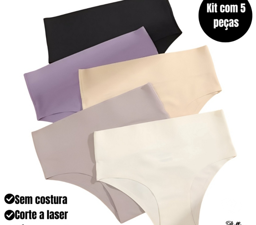 Roupas e Acessórios Sao Paulo SP Alto de Pinheiros - Fotos para Kit 5 Calcinhas Cós Alto sem costura