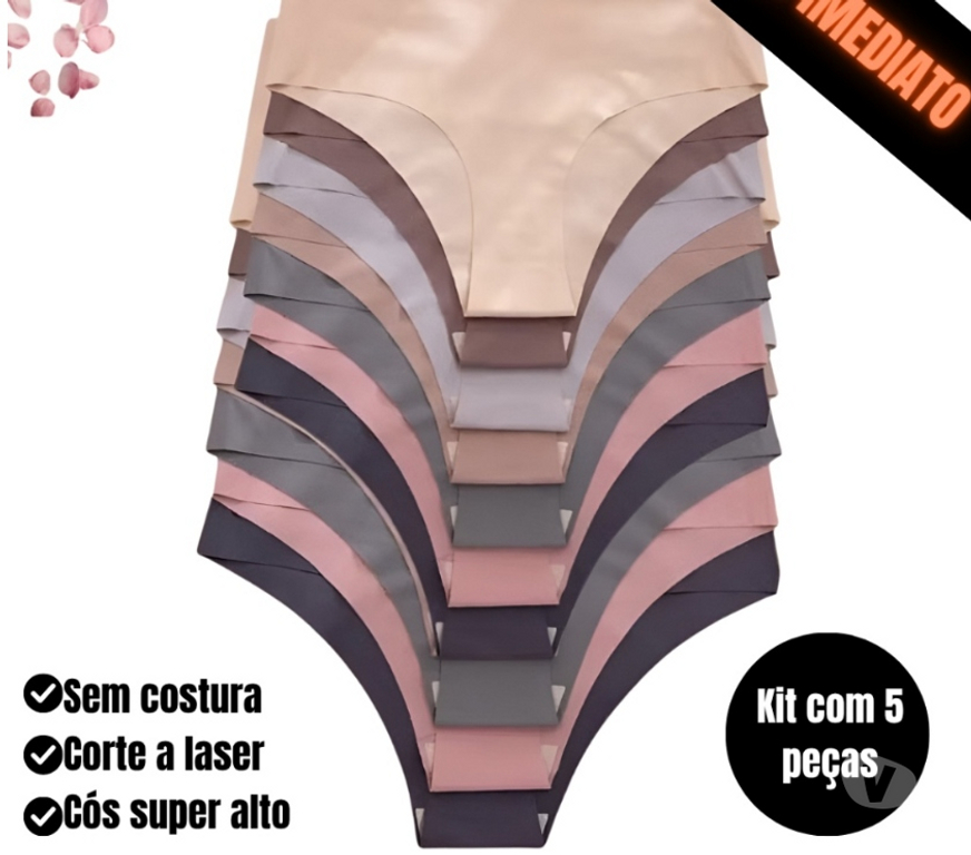 Roupas e Acessórios Sao Paulo SP Alto de Pinheiros - Fotos para Kit 5 Calcinhas Cós Alto sem costura