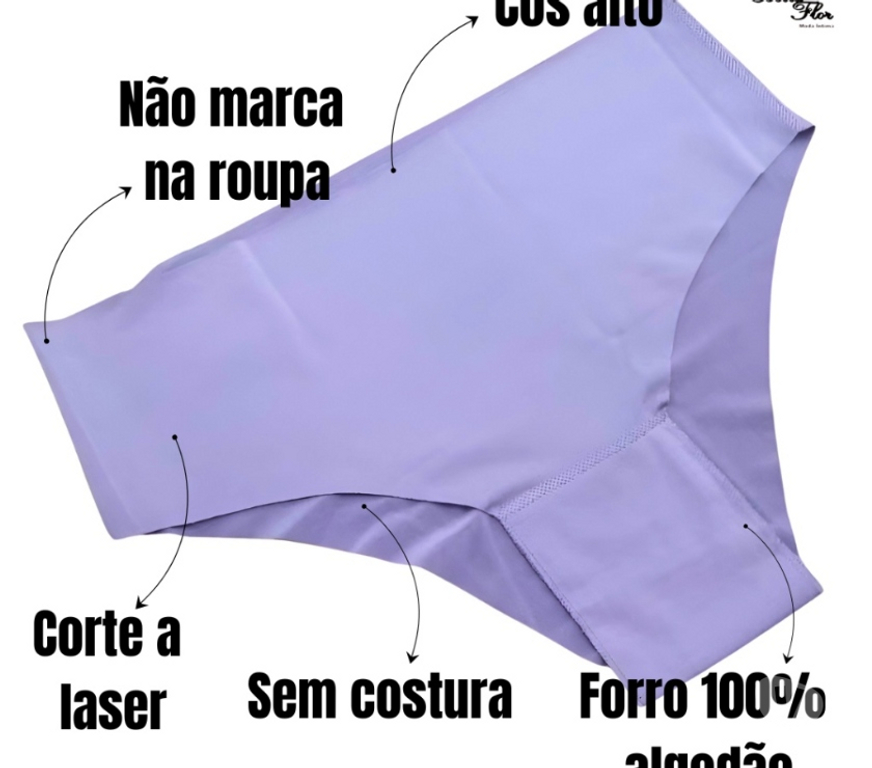 Roupas e Acessórios Sao Paulo SP Alto de Pinheiros - Fotos para Kit 5 Calcinhas Cós Alto sem costura