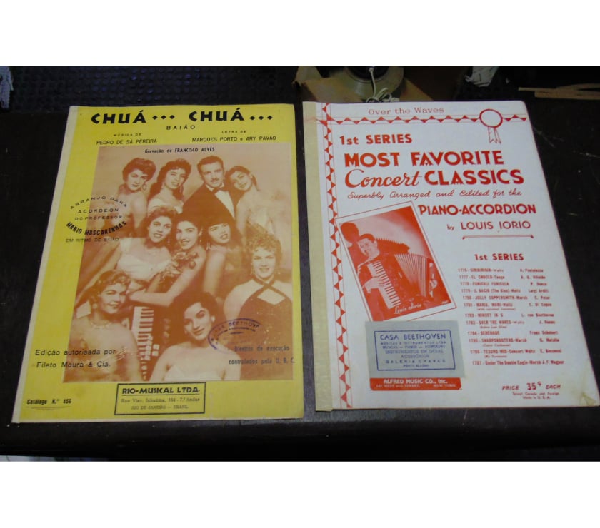 DVD - Video Games - Livros - CD Porto Alegre Sul Porto Alegre RS - Fotos para Coleção de partituras antigas para Acordeom lote 2.