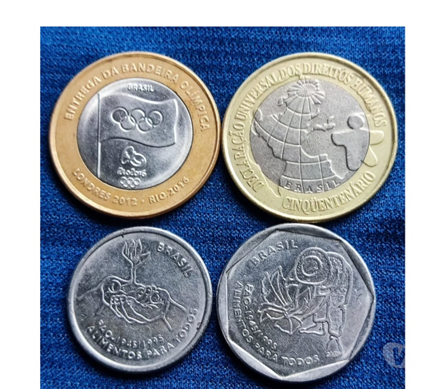 Colecionadores Nova Iguacu RJ - Fotos para Moeda da Bandeira Olímpica, DH e FAO