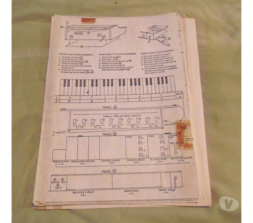 DVDs a Venda Porto Alegre RS Porto Alegre Sul - Fotos para Dois Manuais de serviço de teclados antigos.-Cód.319-