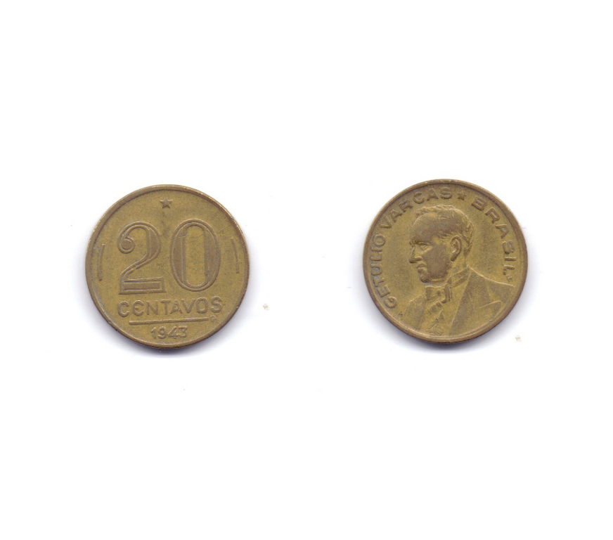 Colecionadores Porto Alegre RS Porto Alegre Sul - Fotos para Moedas antigas Brasileiras de 1943 lote nº 3.