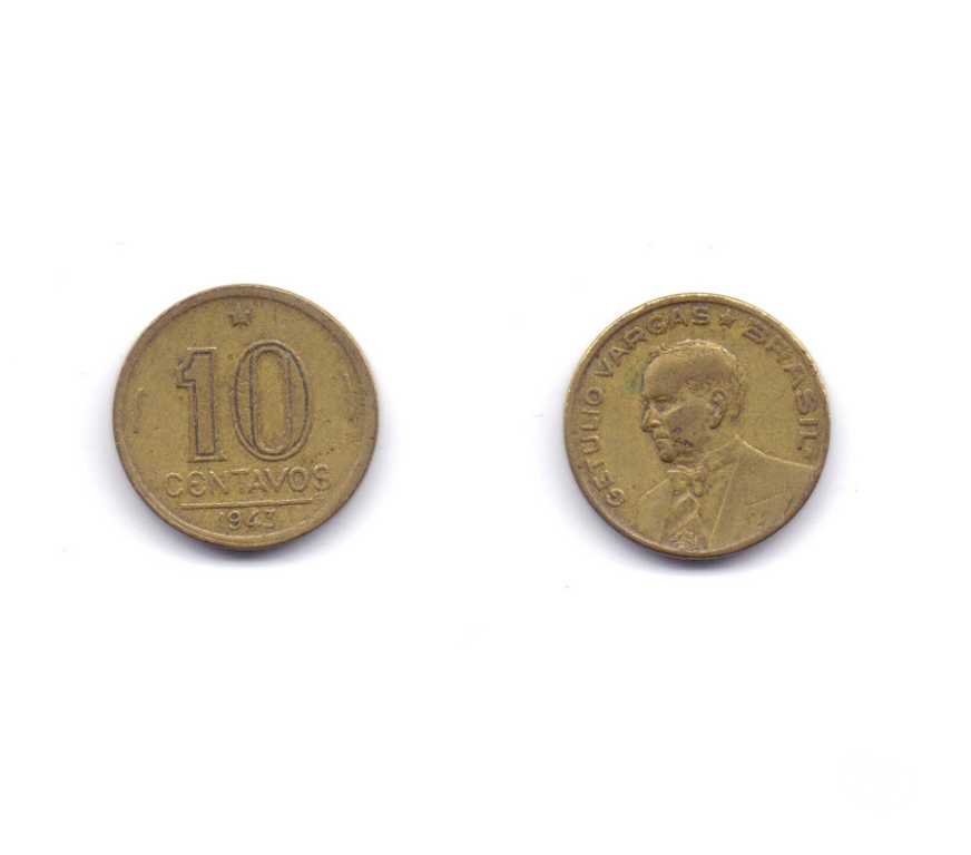 Colecionadores Porto Alegre RS Porto Alegre Sul - Fotos para Moedas antigas Brasileiras de 1943 lote nº 3.