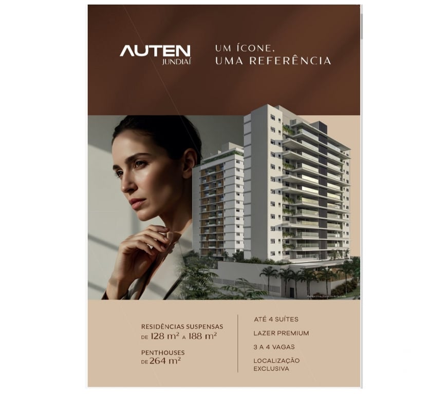 Empreendimentos imóveis Jundiai SP - Fotos para Auten Jundiaí- apartamentos alto padrão de 128m² a 264m²
