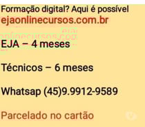 EJA - on line, Curso do EJA em EAD