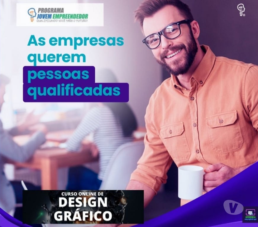 Capacitação profissional Londrina PR - Fotos para Curso Online Completo de Design Gráfico e mais Certificado