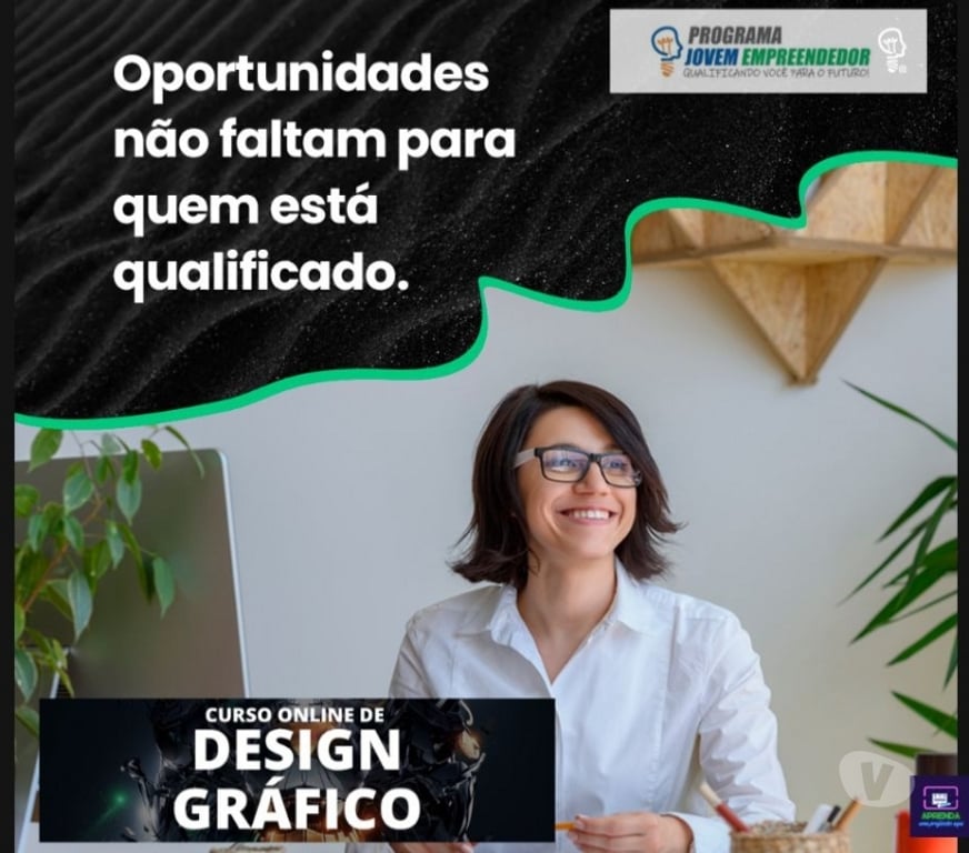 Capacitação profissional Londrina PR - Fotos para Curso Online Completo de Design Gráfico e mais Certificado