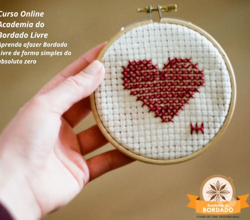 Capacitação profissional Itajai SC - Fotos para Curso Online de Bordado Livre do absoluto 0 e Certificado