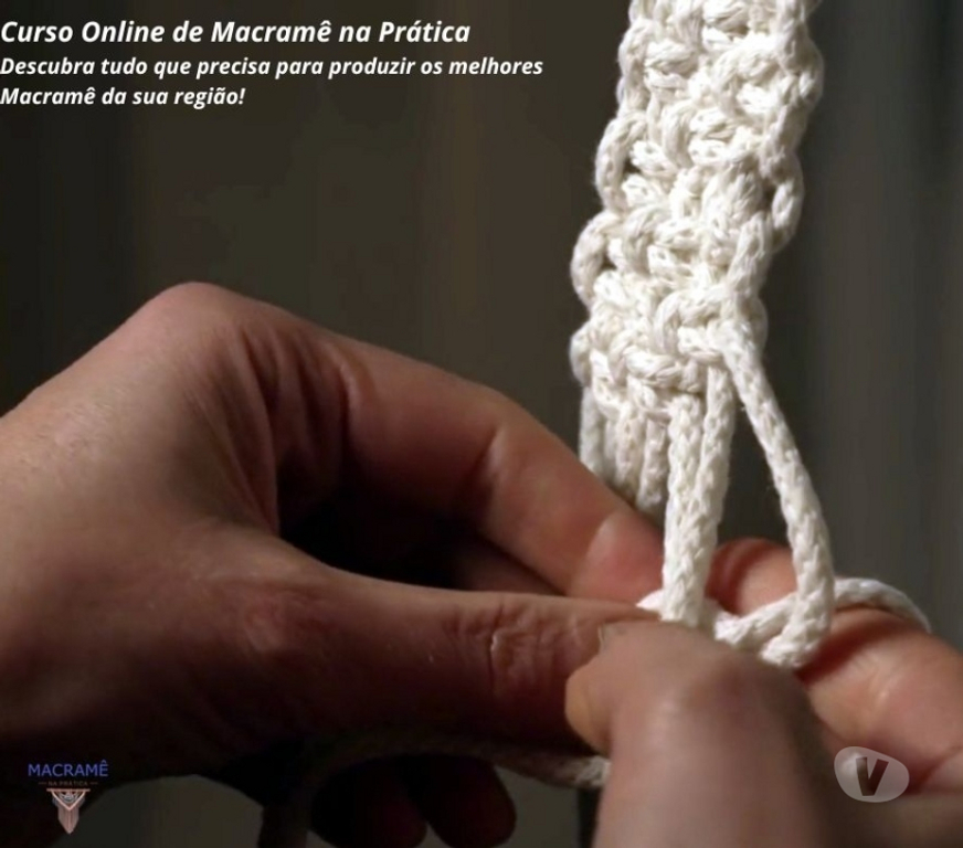 Capacitação profissional Joinville SC - images_alt_text Curso Online Macramê na Prática do zero mais Certificado