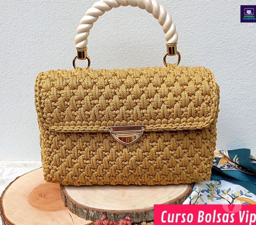 Capacitação profissional Cascavel PR - Fotos para Curso Online Bolsas de Crochê Aprenda a fazer lindas bolsas