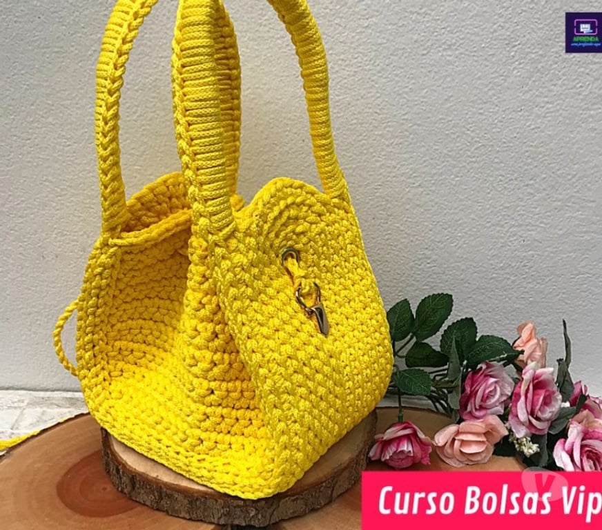 Capacitação profissional Cascavel PR - Fotos para Curso Online Bolsas de Crochê Aprenda a fazer lindas bolsas