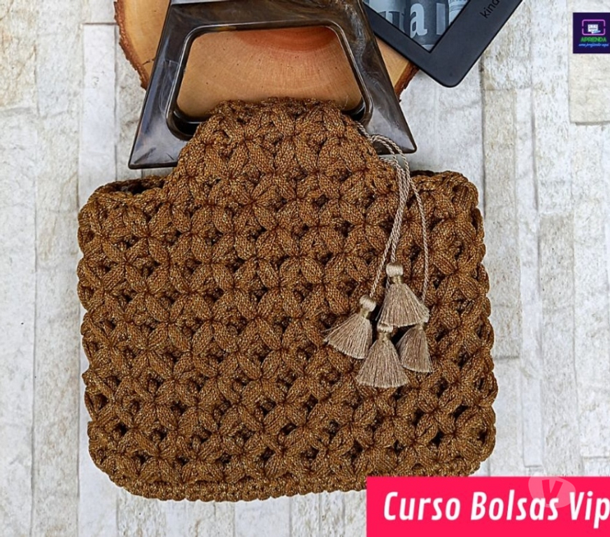 Capacitação profissional Cascavel PR - Fotos para Curso Online Bolsas de Crochê Aprenda a fazer lindas bolsas