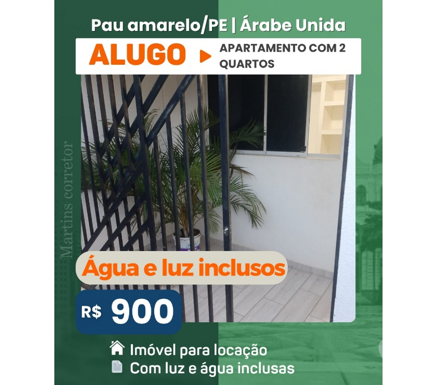 Alugar apartamentos Paulista PE - Fotos para Apt com água e luz inclusos
