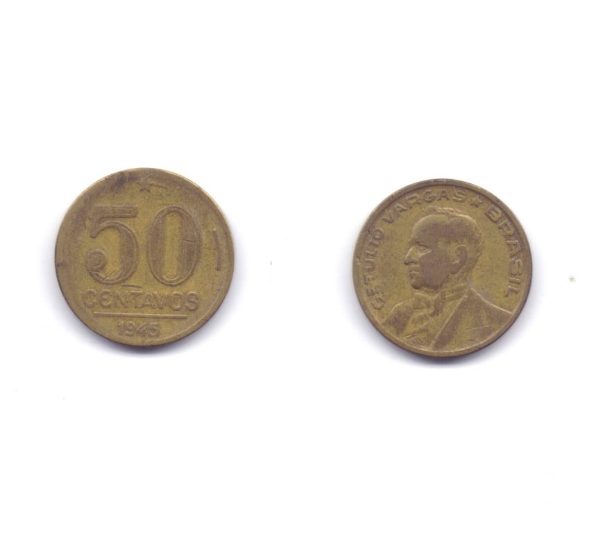 Colecionadores Porto Alegre RS Porto Alegre Sul - Fotos para Moedas antigas Brasileiras de 1945 lote nº 5.Cód.410-