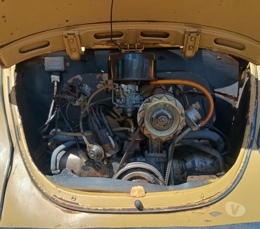 Seminovos Muzambinho MG - Fotos para Fusca 1300 L 79 79 - Interior marrom lanterna fafa