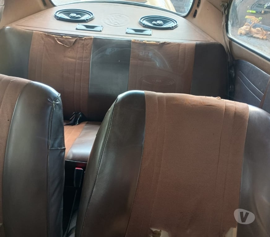 Seminovos Muzambinho MG - Fotos para Fusca 1300 L 79 79 - Interior marrom lanterna fafa