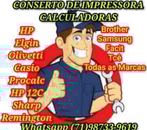 (71)98733-9619, Para Conserto de Impressoras,Calculadoras