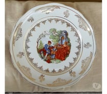 Prato de cerâmica decorativo antigo.- Cód. 428 -