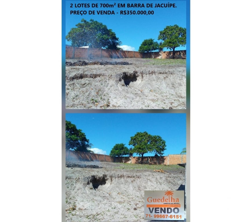 Terrenos Camacari BA - Fotos para 2 Lotes de Terreno em Barra de Jacuípe