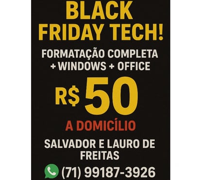 Serviços de informática Pau da Lima Salvador BA - Fotos para Formatação com windows + microsoft office vitalicio
