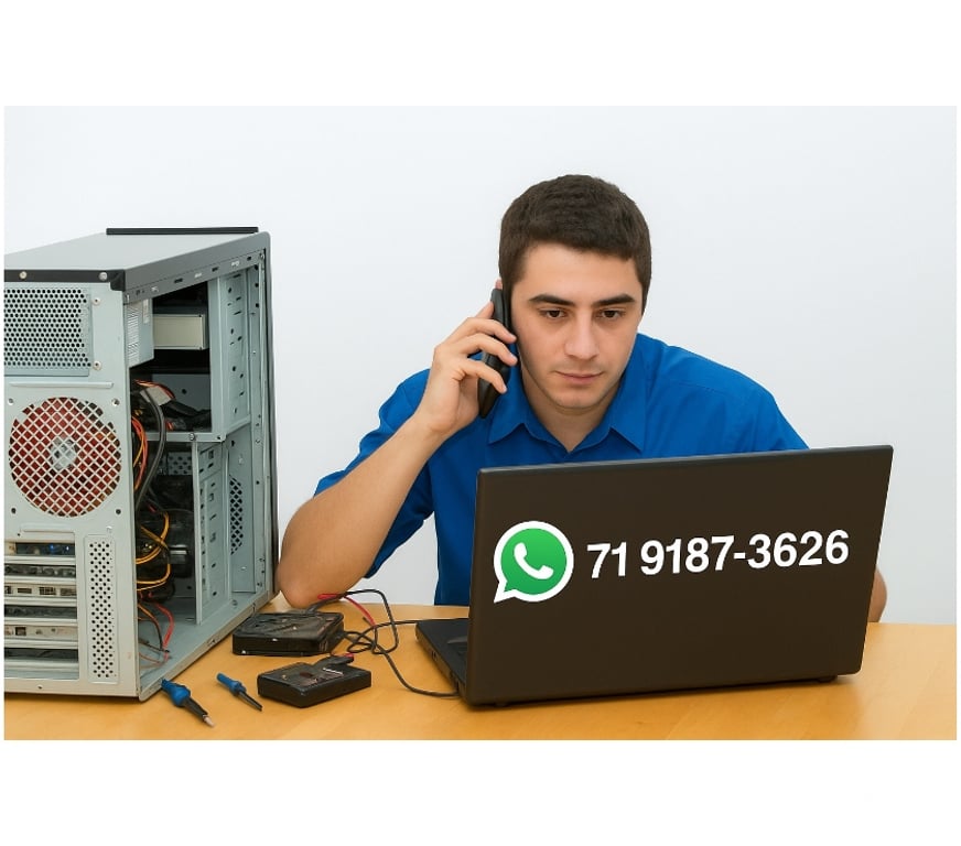 Serviços de Informática Salvador BA Itapuã - Fotos para Técnico informatica Atendo em sua casa Todo dia.