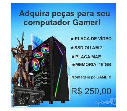 Serviços de Informática Centro de Salvador Salvador BA - Fotos para Montagem computador Gamer!