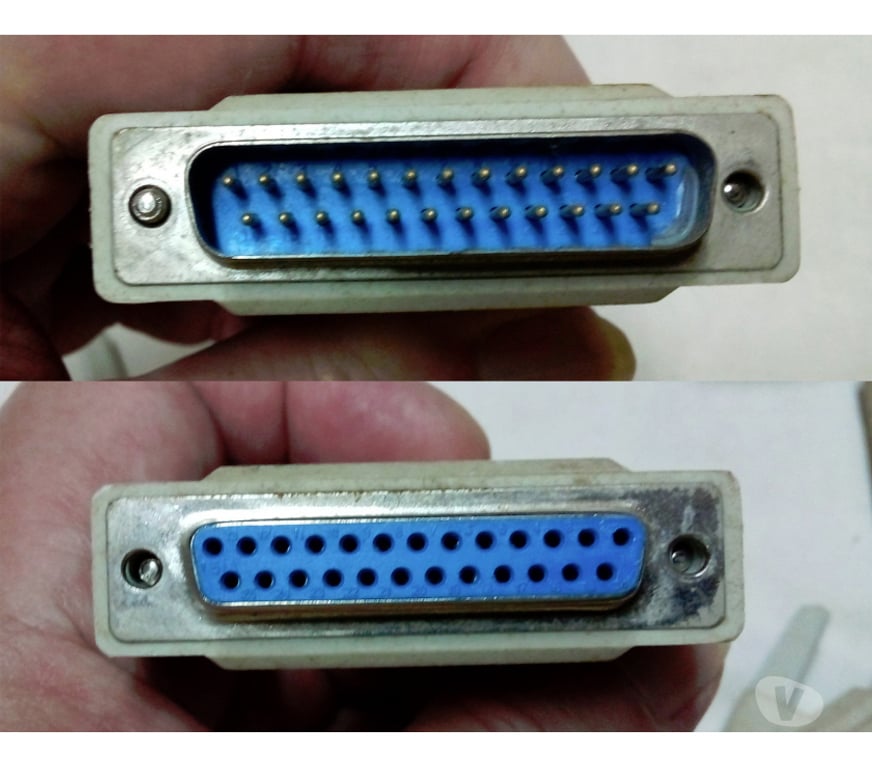 Computador Porto Alegre RS Porto Alegre Sul - Fotos para PC - Dois Cabos antigos porta paralela.- Cód. 483 -